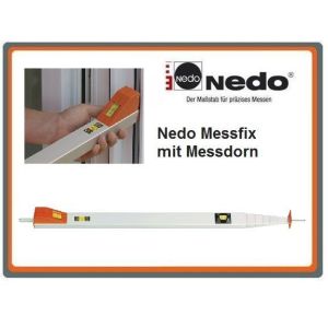 Nedo messfix Teleskop-Messstab mit Messdorn 1m - 5m