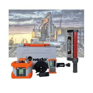 Nedo PRIMUS 2 H Rotationslaser-Maschinen-Empfänger-Set