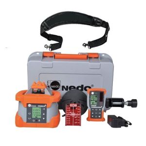 Nedo PRIMUS 2 HVA2N Rotationslaser mit COMMANDER 2 HVA2N LK2 mit Extra-Schultergurt