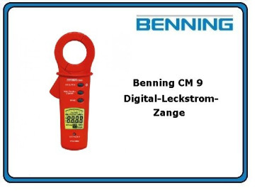 Benning CM 9 Digital-Leckstrom-Zange