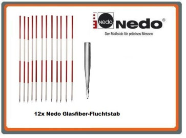 12x Nedo Glasfiber-Fluchtstab