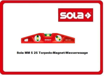 Sola MM 5 25 Torpedo-Magnet-Wasserwaage 