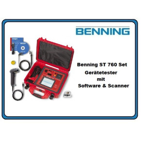 Benning ST 760 Set Gerätetester mit Software und Scanner