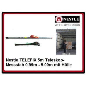 Nestle TELEFIX 5G Geodäsie-Teleskop-Messstab 0.99m - 5.00m