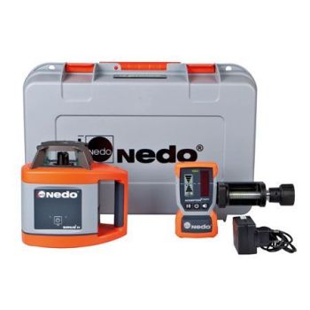 Nedo SIRIUS 1 H Rotationslaser mit ACCEPTOR 2 Digital und HD-Klammer