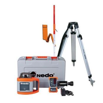Nedo SIRIUS 1 H Rotationslaser-Set mit Stativ und Flexilatte LK 2