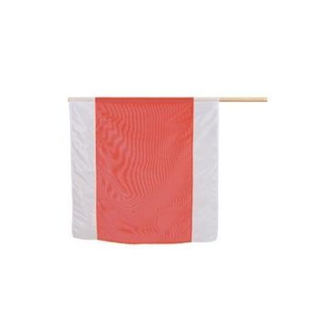 Nestle Warn-Flagge 50x50 weiß-orange-weiß