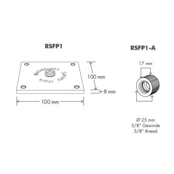 Rothbucher RSFP1 Fixpunkt für Stative und Prismen