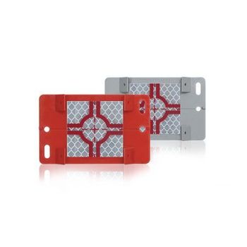 Rothbucher RSAKZ6 Vermessungs-Plakette mit Reflexzielmarke 60x60mm