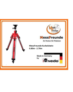 MessFreunde Kurbelstativ INDOOR 0.80m - 2.76m